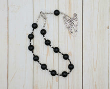 Nemesis Pocket Prayer Beads in Golden Obsidian: Greek Goddess of Vengeance and Retribution, Punisher of Those who have Evaded Justice