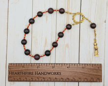 Aphrodite Pocket Prayer Beads in Garnet: Greek Goddess of Love and Beauty