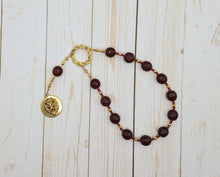 Sekhmet Pocket Prayer Beads in Garnet: Egyptian Goddess of Healing, War, Justice and Vengeance