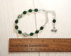 Artio Prayer Bead Bracelet: Gaulish Celtic Goddess of the Bear
