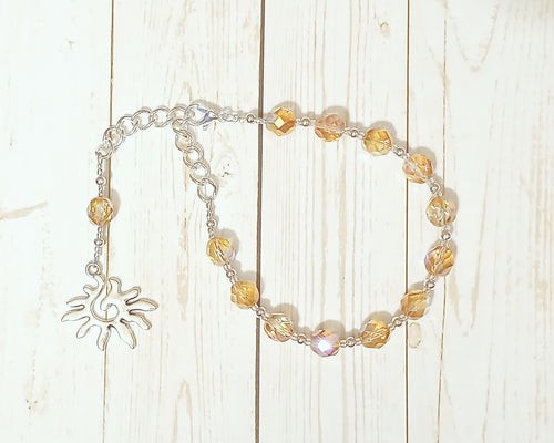 Eos Prayer Bead Bracelet: Greek Goddess of the Dawn