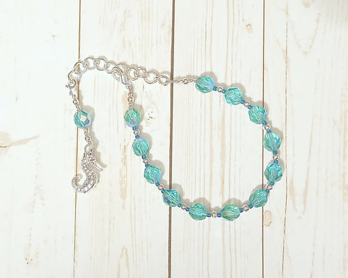 Poseidon Prayer Bead Bracelet: Greek God of the Sea, Protector and Patron of Sailors