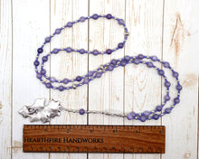 Fufluns Prayer Bead Necklace in Milky Amethyst: Etruscan God of Wine