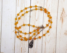 Thesan Prayer Bead Necklace in Yellow Jade: Etruscan Goddess of the Dawn