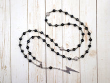 Ukko Prayer Bead Necklace in Labradorite: Finnish God of Thunder, Storms and Good Harvest
