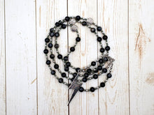 Ukko Prayer Bead Necklace in Labradorite: Finnish God of Thunder, Storms and Good Harvest