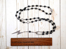 Ukko Prayer Bead Necklace in Labradorite: Finnish God of Thunder, Storms and Good Harvest