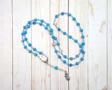Amphitrite Prayer Bead Necklace in Aqua Sea Sediment Jasper: Greek Goddess, Queen of the Seas