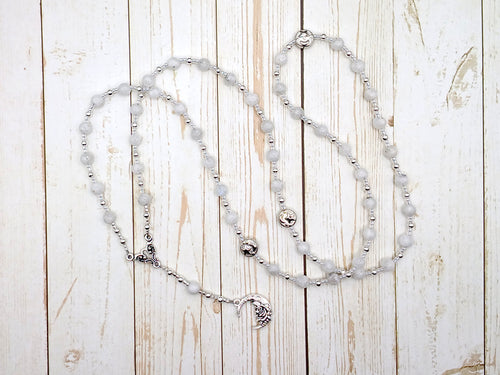 Artemis Prayer Bead Necklace in Moonstone: Greek Goddess of  the Wild, Protector of Young Women