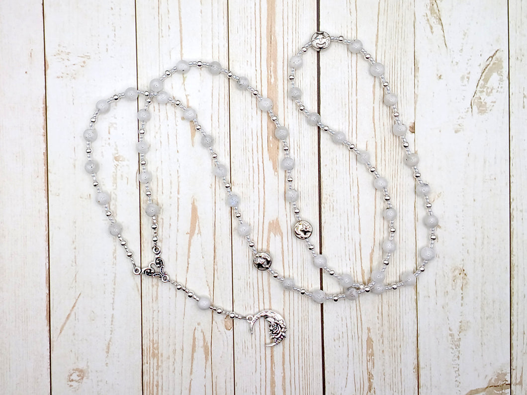 Artemis Prayer Bead Necklace in Moonstone: Greek Goddess of  the Wild, Protector of Young Women