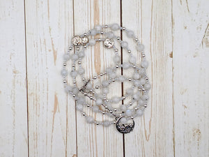 Artemis Prayer Bead Necklace in Moonstone: Greek Goddess of  the Wild, Protector of Young Women