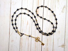 Hekate (Hecate) Prayer Bead Necklace in Labradorite: Greek Goddess of Magic, Witchcraft