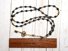Hekate (Hecate) Prayer Bead Necklace in Labradorite: Greek Goddess of Magic, Witchcraft