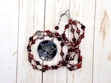 Hekate (Hecate) Prayer Bead Necklace in Red and Black Imperial Jasper: Greek Goddess of Magic, Witchcraft
