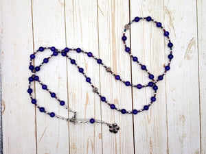 Hypnos Prayer Bead Necklace in Amethyst: Greek God of Sleep