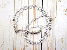 Selene Prayer Bead Necklace in Howlite: Greek Goddess of the Moon