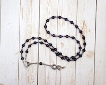 Heka Prayer Bead Necklace in Amethyst: Egyptian God of Magic