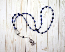 Ma'at Prayer Bead Necklace in Sodalite: Egyptian Goddess of Truth, Justice, and Order - Hearthfire Handworks