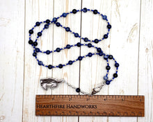 Ma'at Prayer Bead Necklace in Sodalite: Egyptian Goddess of Truth, Justice, and Order - Hearthfire Handworks