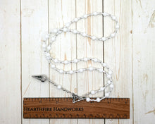 Nekhbet Prayer Bead Necklace in Alabaster: Egyptian Vulture Goddess, Patron and Protector of Upper Egypt