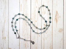 Renenutet Prayer Bead Necklace in Tree Agate: Egyptian Goddess of Abundance and the Harvest