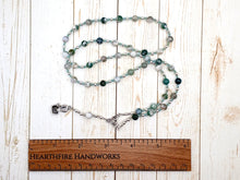 Renenutet Prayer Bead Necklace in Tree Agate: Egyptian Goddess of Abundance and the Harvest