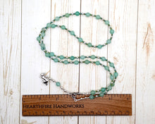 Wenut Prayer Bead Necklace in Green Aventurine: Egyptian Hare Goddess, Goddess of Fertility, Creation