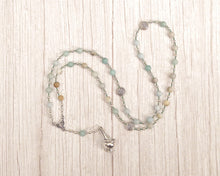 Eir Prayer Bead Necklace in Flower Amazonite: Norse Goddess of Healing, Companion of Frigga