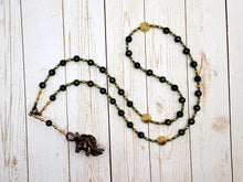 Frey Prayer Bead Necklace in Green Mashan Jade: Norse God of Fertility, Abundance, Prosperity