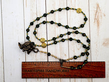 Frey Prayer Bead Necklace in Green Mashan Jade: Norse God of Fertility, Abundance, Prosperity