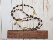 Gunnlod Prayer Bead Necklace in Purple Mashan Jade: Norse Giantess, Guardian of the Mead of Poetry