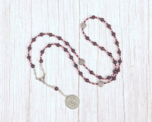 Hlin Prayer Bead Necklace in Garnet: Norse Protector Goddess, Companion of Frigga