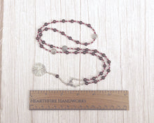 Hlin Prayer Bead Necklace in Garnet: Norse Protector Goddess, Companion of Frigga