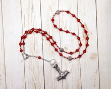 Thor Prayer Bead Necklace in Carnelian: Norse God of Thunder, Protection, Fertility