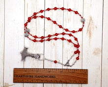 Thor Prayer Bead Necklace in Carnelian: Norse God of Thunder, Protection, Fertility