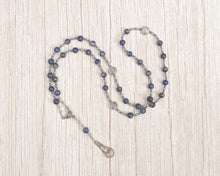 Var Prayer Bead Necklace in Sodalite: Norse Goddess of Oaths, Companion of Frigga