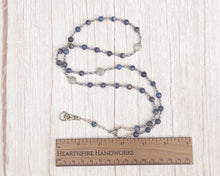 Var Prayer Bead Necklace in Sodalite: Norse Goddess of Oaths, Companion of Frigga