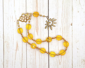 Apollo Pocket Prayer Beads with Sun: Greek God of Music and the Arts, Health and Healing