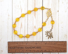 Apollo Pocket Prayer Beads with Sun: Greek God of Music and the Arts, Health and Healing