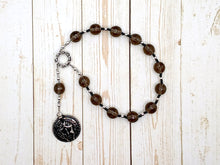 Ares Pocket Prayer Beads in Grey: Greek God of War, Courage, Survival, Protector of Soldiers