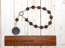 Ares Pocket Prayer Beads in Grey: Greek God of War, Courage, Survival, Protector of Soldiers