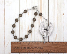 Bast (Bastet) Pocket Prayer Beads with Winged Cat: Egyptian Goddess of Joy, Love, Music and Dance (Copy)