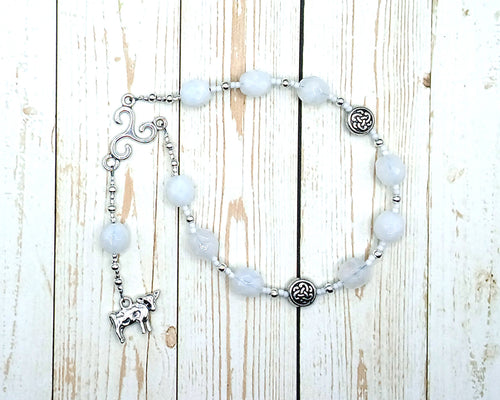 Boann Pocket Prayer Beads: Irish Celtic Goddess of Fertility and Abundance, Goddess of the River Boyne