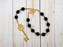 Frigga  Pocket Prayer Beads: Queen of Asgard in Purple, Norse Goddess of Wisdom, Weaving, Good Management