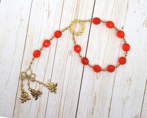 Gullveig Pocket Prayer Beads: Norse Goddess, Sorceress and Mistress of Seiðr