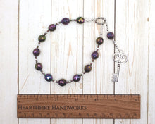 Hekate (Hecate) Pocket Prayer Beads in Purple: Greek Goddess of Magic and Witchcraft