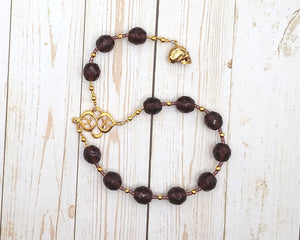 Hel (Hella) Pocket Prayer Beads: Norse Goddess of Death, Ruler of the Underworld