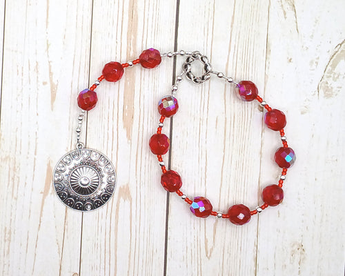 Hlin Pocket Prayer Beads: Norse Protector Goddess, Companion of Frigga