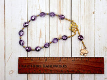 Hypnos Pocket Prayer Beads in Violet: Greek God of Sleep