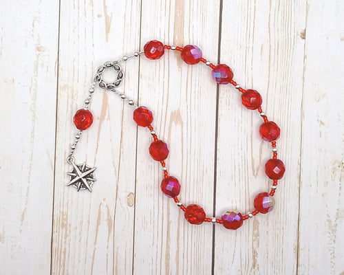 Inanna Pocket Prayer Beads: Sumerian/Mesopotamian Goddess of Love, War, Power, Justice